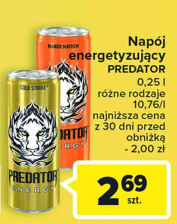Napoj energetyczn mango mayhem Predator energy drink promocja