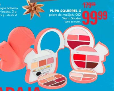 Paleta do makija偶u warm shades 002 Pupa squirrel 4 promocja