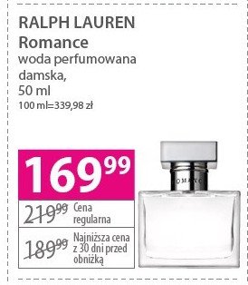 Woda perfumowana RALPH LAUREN ROMANCE promocja