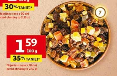 Płatki śniadaniowe musli z orzechami i owocami promocja w Auchan