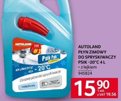 Płyn zimowy do spryskiwaczy Autoland promocja w Selgros