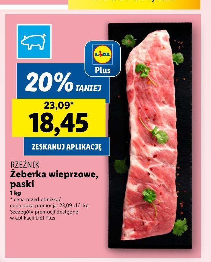 Żeberka wieprzowe paski Rzeźnik codzienna dostawa promocja