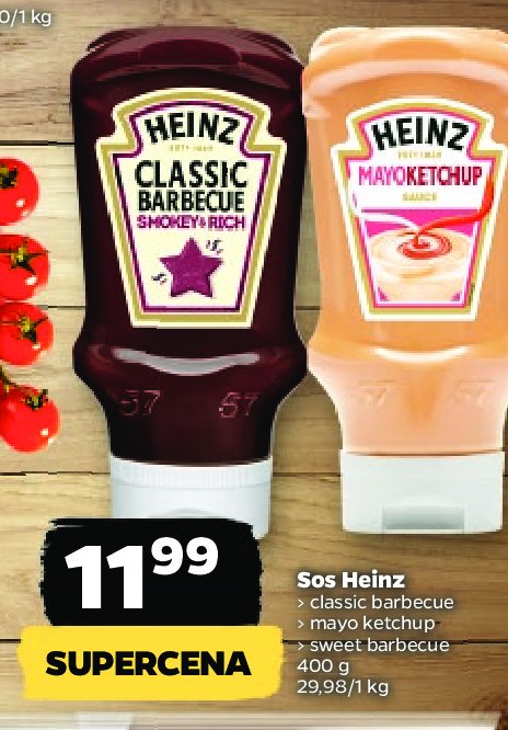 Sos sweet barbecue Heinz promocja