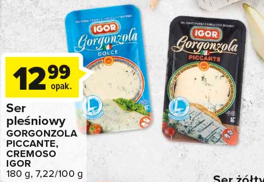 Gorgonzola cremoso Igor promocja