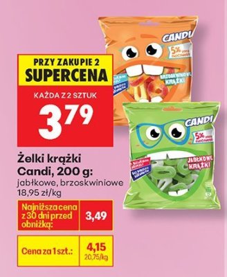 Żelki krążki Candy 120 g - jabłkowe promocja w Biedronka