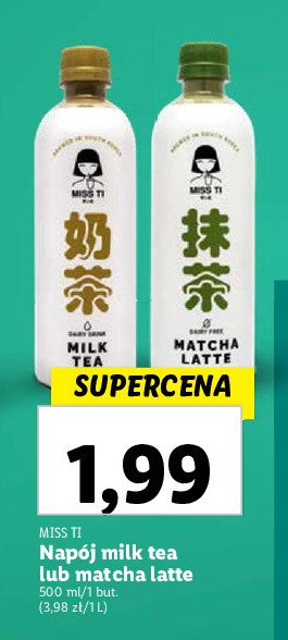 Nap贸j milk tea Miss ti promocja