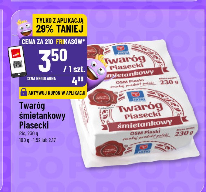 Twar贸g piasecki 艣mietankowy Osm piaski promocja