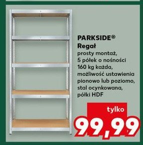 Regał 5 półek Parkside promocja