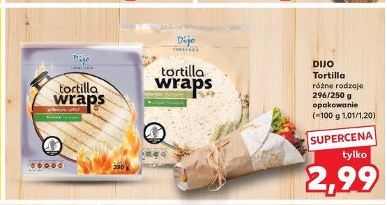 Tortilla grillowana Dijo promocja