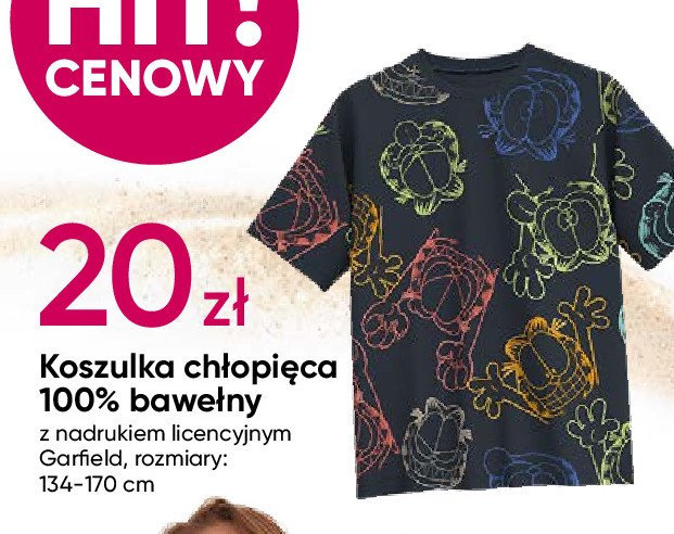 Koszula chłopięca 134-170 cm garfield promocja