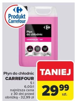 Płyn do chłodnic 5 l Carrefour promocja w Carrefour