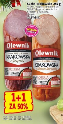 Kiełbasa Sucha krakowska 255g Olewnik promocja w Prim Market
