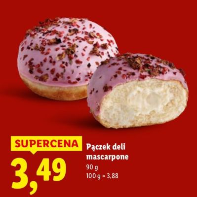 Pączek deli mascarpone promocja w Lidl
