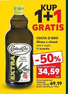 Oliwa z oliwek extra vergine Costa d'oro promocja