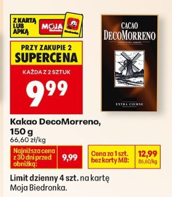 Kakao, 150 g promocja w Biedronka