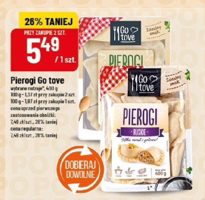 Pierogi Go tove promocja w POLOmarket