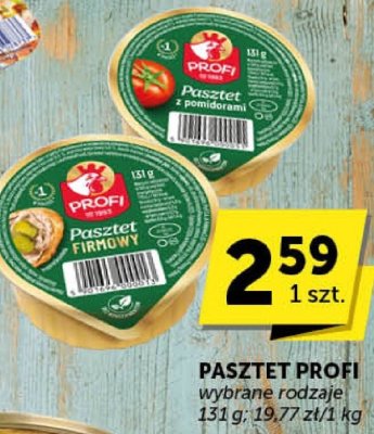 Pasztet Profi wybrane rodzaje promocja w Euro Sklep