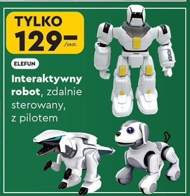 Robot interaktywny ELEFUN zdalnie sterowany z pilotem promocja w Biedronka