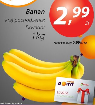 Banan, kraj pochodzenia: Ekwador promocja w Market Point