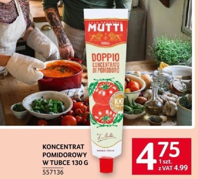 Koncentrat pomidorowy Mutti w tubie 130 g promocja w Selgros