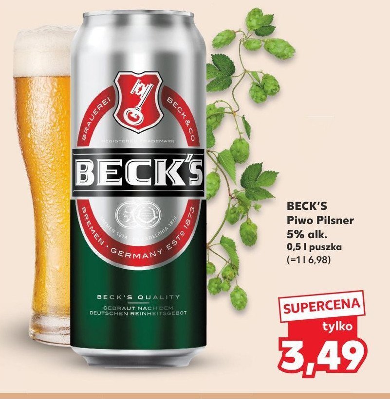 Piwo Beck's imported promocja