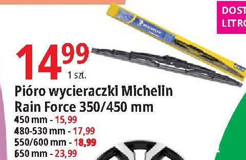 Wycieraczka rain force 65 cm Michelin promocja