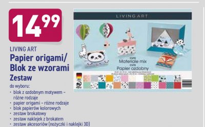 Papier do origami Living art promocja