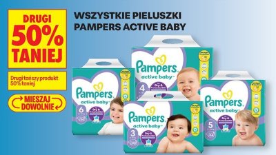 Pieluszki Pampers Active Baby promocja w Biedronka