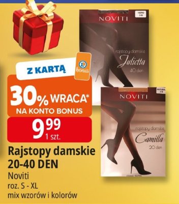 Rajstopy damskie 20-40 DEN Noviti promocja w Leclerc