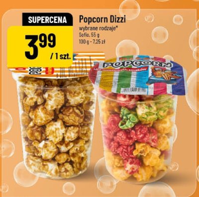 Popcorn Dizzi, wybrane rodzaje promocja w POLOmarket
