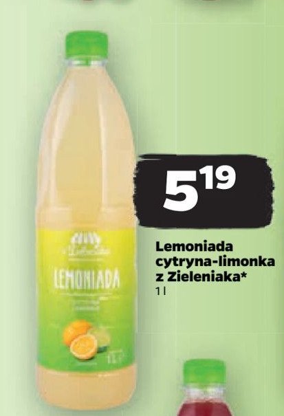 Lemoniada limonkowa Z ZIELENIAKA NETTO promocja
