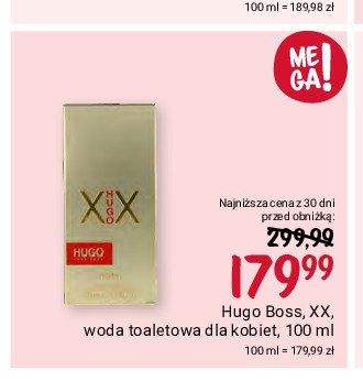 Woda toaletowa Hugo boss hugo xx Hugo by hugo boss promocja