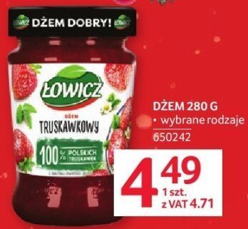 Dżem truskawkowy Łowicz 280 g promocja w Selgros