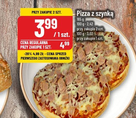 Minipizza z szynką promocja