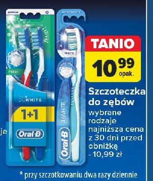 Szczoteczka do zębów Oral-b 3d white promocja