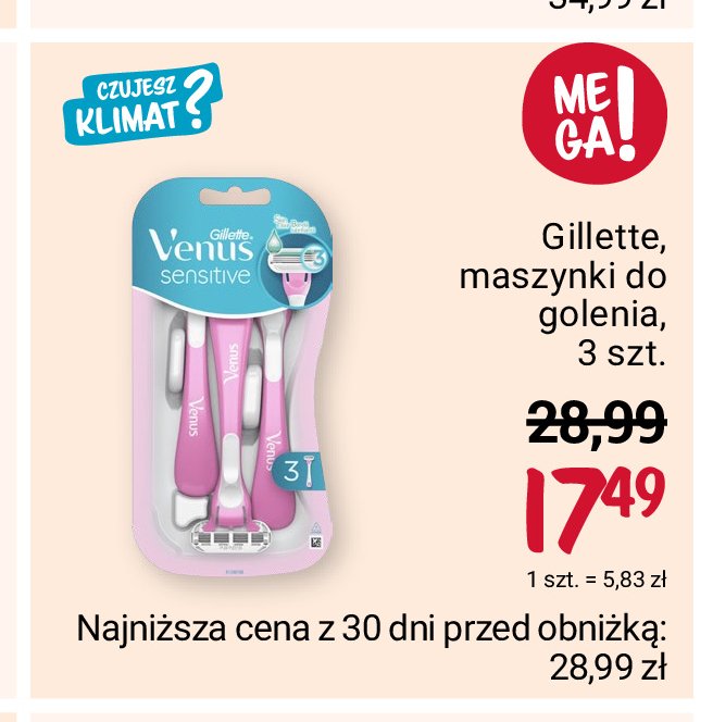 Maszynki do golenia Gillette promocja