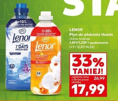 Płyn do płukania spring awakening Lenor promocja w Kaufland