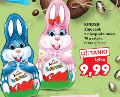 Figurka zając niebieski Kinder niespodzianka promocja