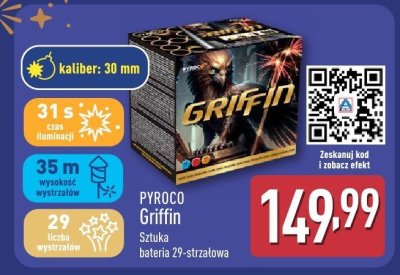Fajerwerki Griffin Sztuka bateria 29-strzałowa promocja w Aldi