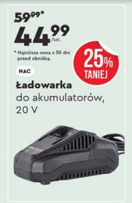 Ładowarka do akumulatorów 20V promocja w Biedronka