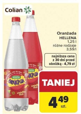 Oranżada HELLENA promocja w Carrefour Market