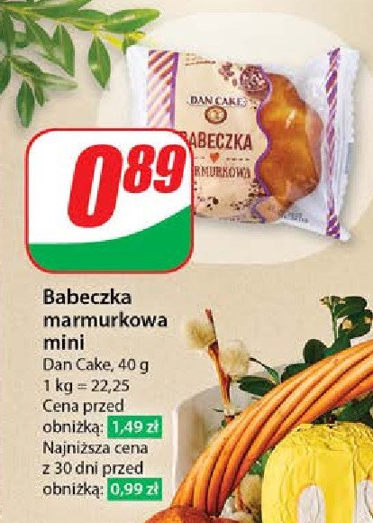 Babeczka marmurkowa wielkanocna mini Dan cake promocja