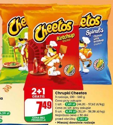 Chrupki ser i ketchup promocja w Dino