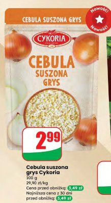 Cebula suszona grys Cykoria 100 g promocja w Dino
