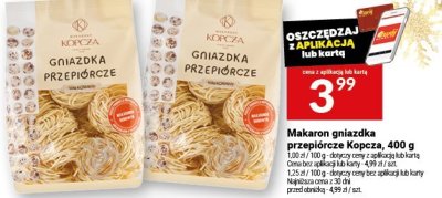 Makaron gniazdka przepiórcze Kopcza promocja w Twój Market
