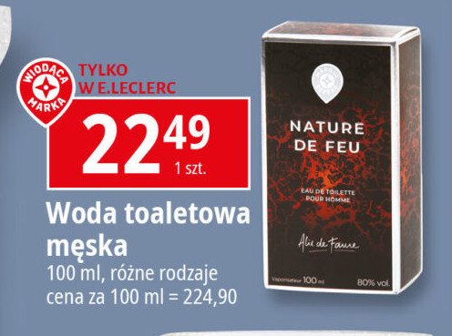 Woda toaletowa Wiodąca marka promocja