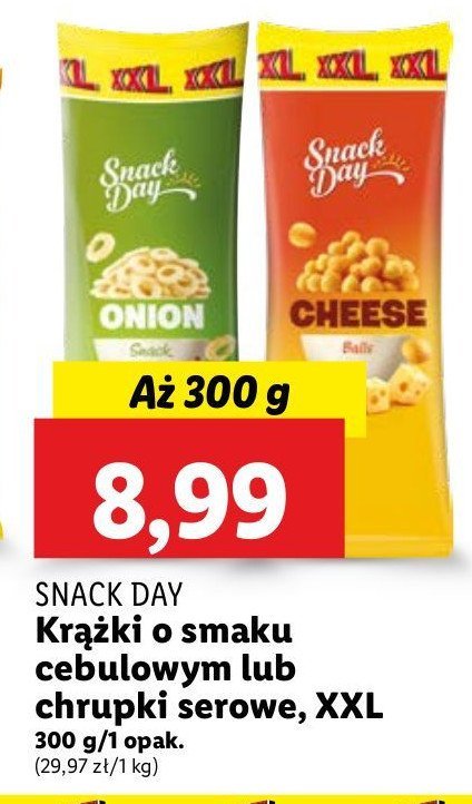 Chrupki cebulowe Snack day promocja