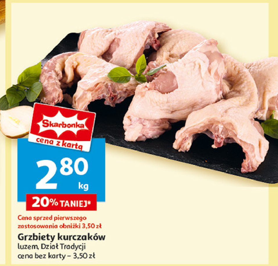 Grzbiety z kurczaka promocja