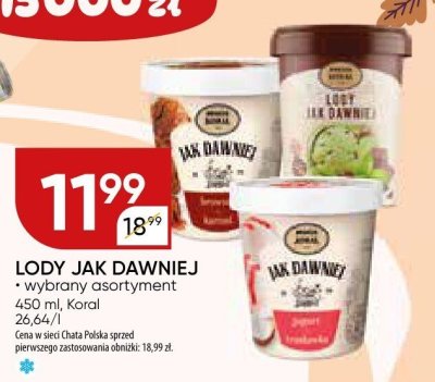 Lody Jak Dawniej promocja w Chata Polska