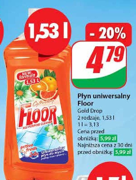 Płyn uniwersalny kwiaty gór Gold drop floor promocja